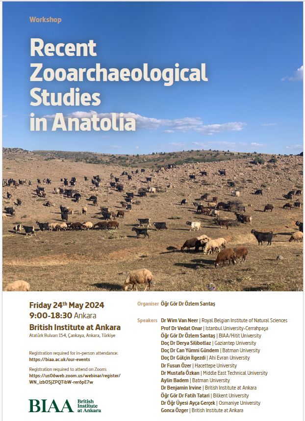 BIAA Recent
Zooarchaeological
Studies in Anatolia