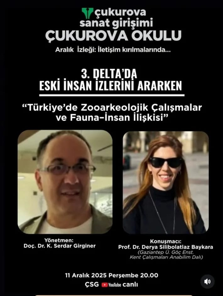 Kıymetli hocamız Prof. Dr. Derya Silibolatlaz Baykara "Türkiye de Zoorkeolojik Çalışmalar ve Fauna-İnsan İlişkisi " başlıklı sunumunu gerçekleştirmiştir.
